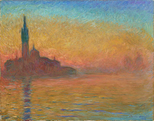 作品画像　クロード・モネ《黄昏、ヴェネツィア》1908年頃