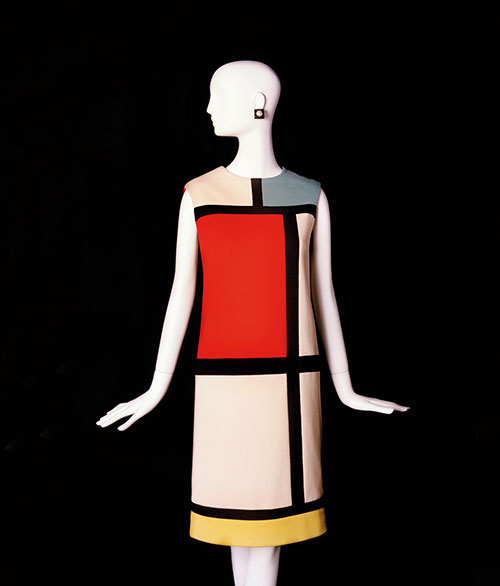 カクテル・ドレス―ピート・モンドリアンへのオマージュ 1965年秋冬オートクチュールコレクション　