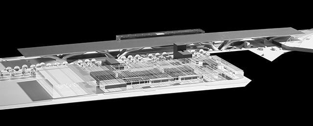 フィレンツェ新駅（コンペ案）模型