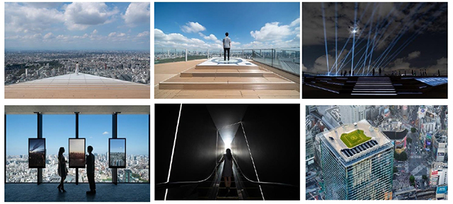 ShibuyaSky風景の6枚組み写真