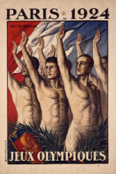 ジャン・ドロワ《ポスター「PARIS-1924 第8回パリ・オリンピック」》1924年京都工芸繊維大学美術工芸資料館