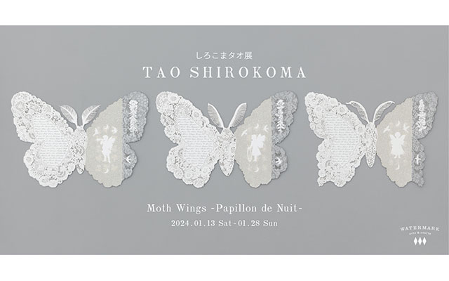 W'UP！★1月13日～1月28日　しろこまタオ展 SHIROKOMA TAO -Moth Wings-Papillon de Nuit　WATERMARK arts & crafts（国立市）