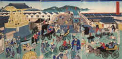 東京日本橋風景（バナー展示）1870年（明治3）