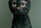 猫の彫刻作品