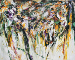 吉田明恵「untitled187」oil on canvas　803×1000mm