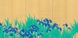 木島櫻谷《燕子花図》