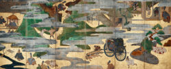 《伊勢物語図屏風》（右隻）　江戸・17世紀