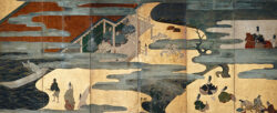 《伊勢物語図屏風》（左隻）　江戸・17世紀