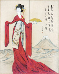 《立田姫》 1931(昭和6)年 紙本着色 夢二郷土美術館蔵