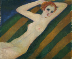 《西海岸の裸婦》 1931-32(昭和6-7)年 油彩、カンヴァス 夢二郷土美術館蔵