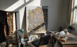 《阿蘇に降る霜》制作風景、2022年