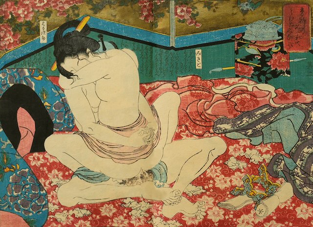 二代 国盛 『春色入船日記』/色摺半紙本/嘉永年間(1848~1855)/浦上蒼穹堂蔵