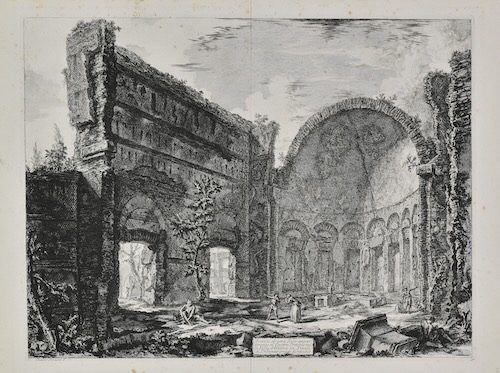 ジョヴァンニ・バッティスタ・ピラネージ『ローマの景観』より《ヴィッラ・アドリアーナ廃墟》1774年