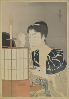 鰭崎英朋《瀬川菊之丞》1912年、木版、当館蔵