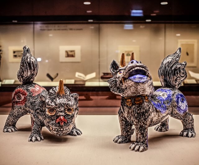 《天地の守護獣》 2015年 有田焼 作家蔵