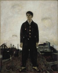 松本竣介 《立てる像》 1942年 油彩/カンヴァス