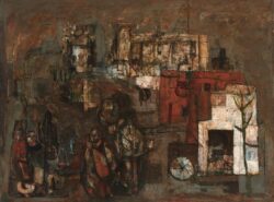 松本竣介 《N駅近く》 1940年 油彩/カンヴァス 97.0×131.0cm 東京国立近代美術館