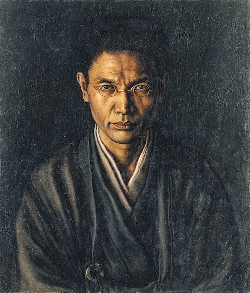 《絡子をかけたる自画像》1920(大正9)年