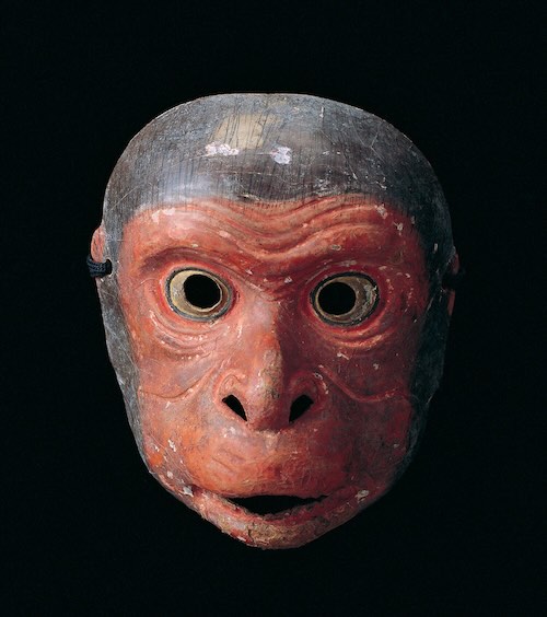 ≪狂言面≫猿 室町時代 林原美術館蔵