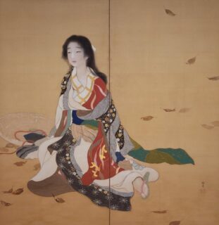 2.池田輝方《お夏狂乱》1914(大正3)年　絹本・彩色　福富太郎コレクション資料室