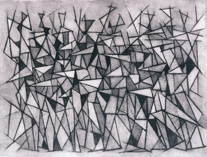 菅野陽 《あるくむれ》 1957年　茅ヶ崎市美術館蔵