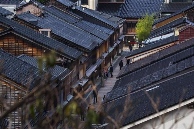 金沢・東山エリアの街並み
