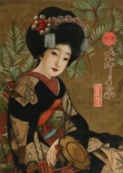 東京南伝馬町店開店ポスター　画：北野恒富《京舞妓若松》【I・II部展示】