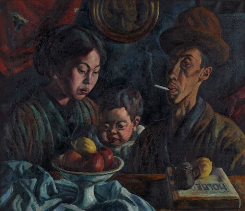 《Nの家族》1919年 油彩、カンヴァス 公益財団法人大原芸術財団 大原美術館(重要文化財)