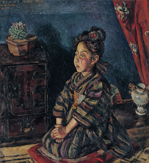 《少女お梅の像》1920年 油彩、カンヴァス 公益財団法人ウッドワン美術館