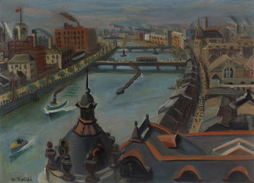 《街景》1925年 油彩、カンヴァス 大阪中之島美術館