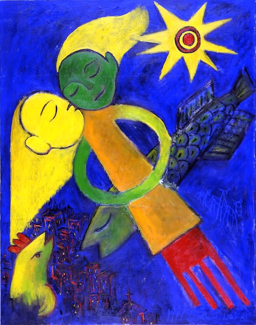 「夜色のさかな」 リキテックス キャンバス 116×91cm