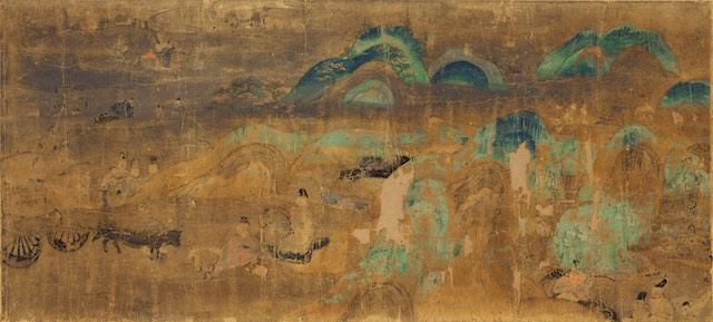 国宝 源氏物語絵巻 関屋 絵 平安時代・12世紀 徳川美術館蔵