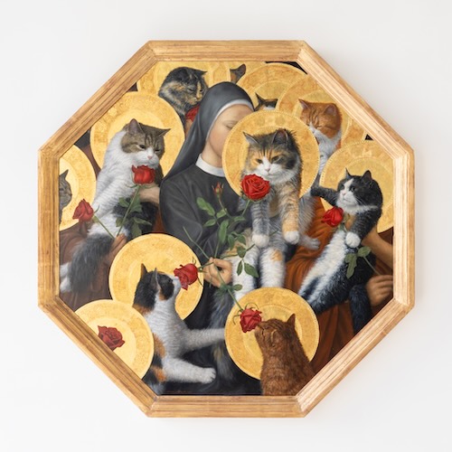 W'UP★11月5日～11月29日　川井徳寛 －猫礼養祭壇画－　GYOKUEI（港区南青山）