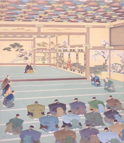 聖徳記念絵画館壁画下図 大政奉還(邨田丹陵)/昭和初期
