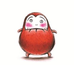 かがくいひろし　《『だるまさんが』表紙原画》　2007年