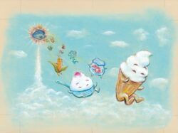 かがくいひろし　《『なつのおとずれ』原画》 　2008年　 ©Hiroshi Kagakui／PHP研究所