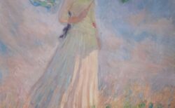 クロード・モネ《戸外の人物習作－日傘を持つ右向きの女》1886年