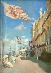 【日本初公開】クロード・モネ《トルーヴィル、ロシュ・ノワールのホテル》1870年、油彩・カンヴァス、オルセー美術館蔵