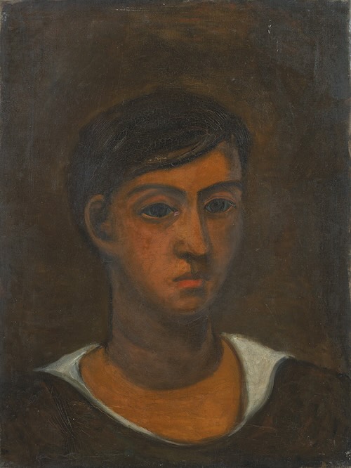 伊藤廉《自画像》大正14年(1925) 西洋画科卒業