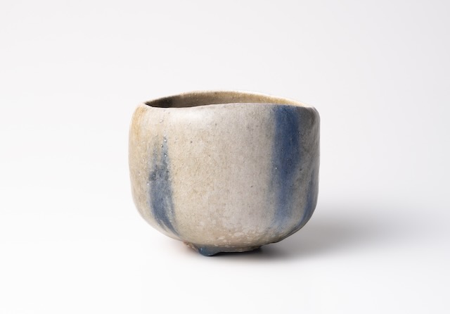 藍織部茶盌「御裳濯」