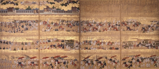 重要文化財 東福門院入内図屏風 4曲1双 江戸時代・17世紀 三井記念美術館蔵