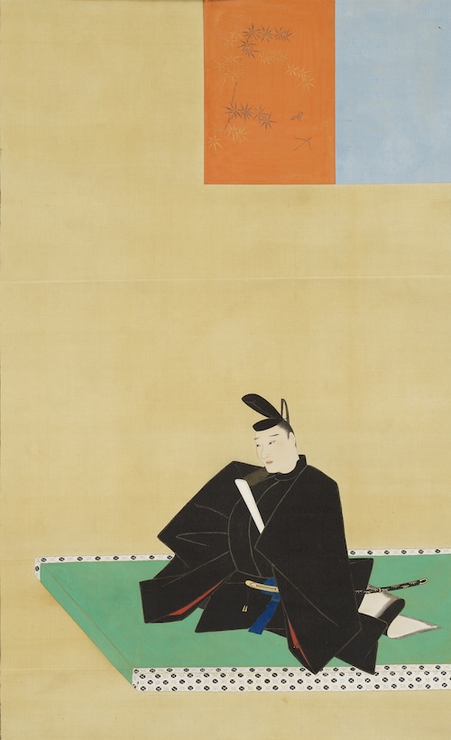 藤原定家画像 土佐光芳筆 1幅 江戸時代・18世紀 三井記念美術館蔵