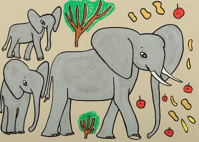 荒木佑仁 「ぞうの親子」