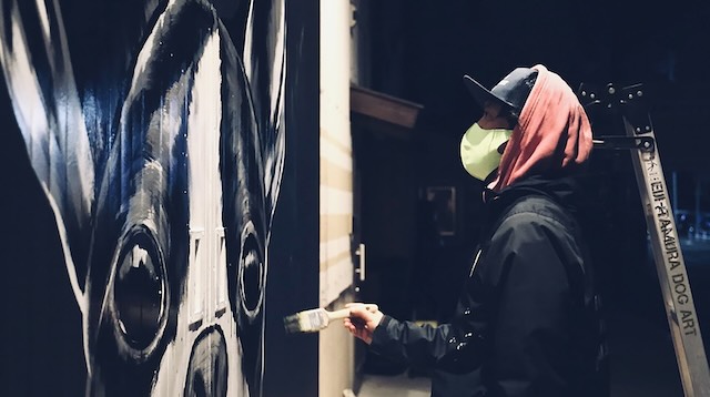 制作中のアーティスト