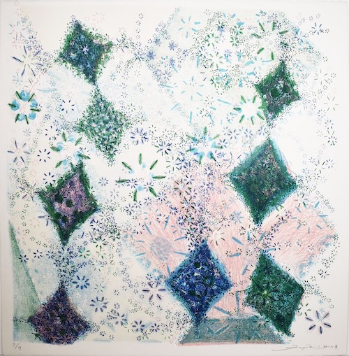 No.4 藤江民 《06-11青》2006 リトグラフ 54×52cm Ed.9 サインあり