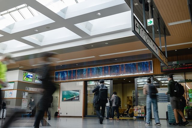 参考作品《連景十二柱》:JR長野駅常設大壁画