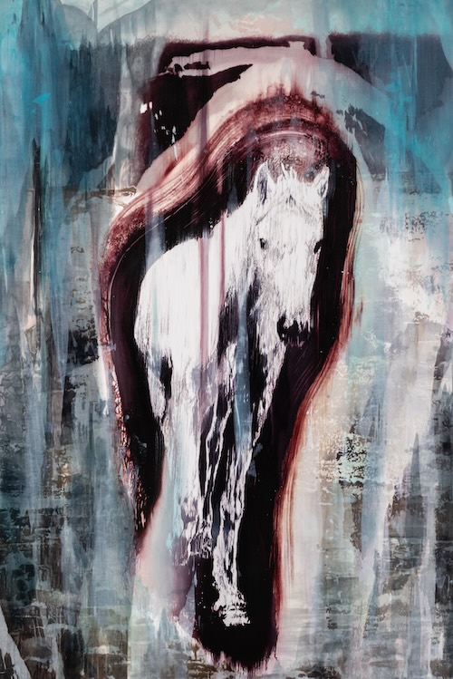 《untitled(horse no.1) 》2025/h1940×w1303mm/Oil on canvas