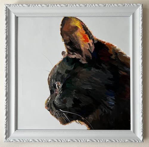 「受容」 2025年 / アクリル絵の具、キャンバス / 53×53×1cm