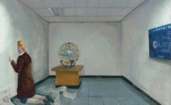 郭俊佑《天文博物館》2025年、紙に水彩、21.5×27.5cm