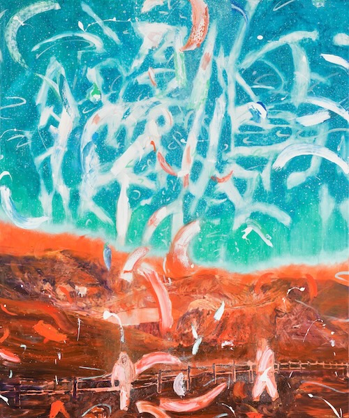 FACE2025 グランプリ 齋藤大《キャンプファイヤ》2024 年 油彩・カンヴァス 194×162cm SOMPO 美術館